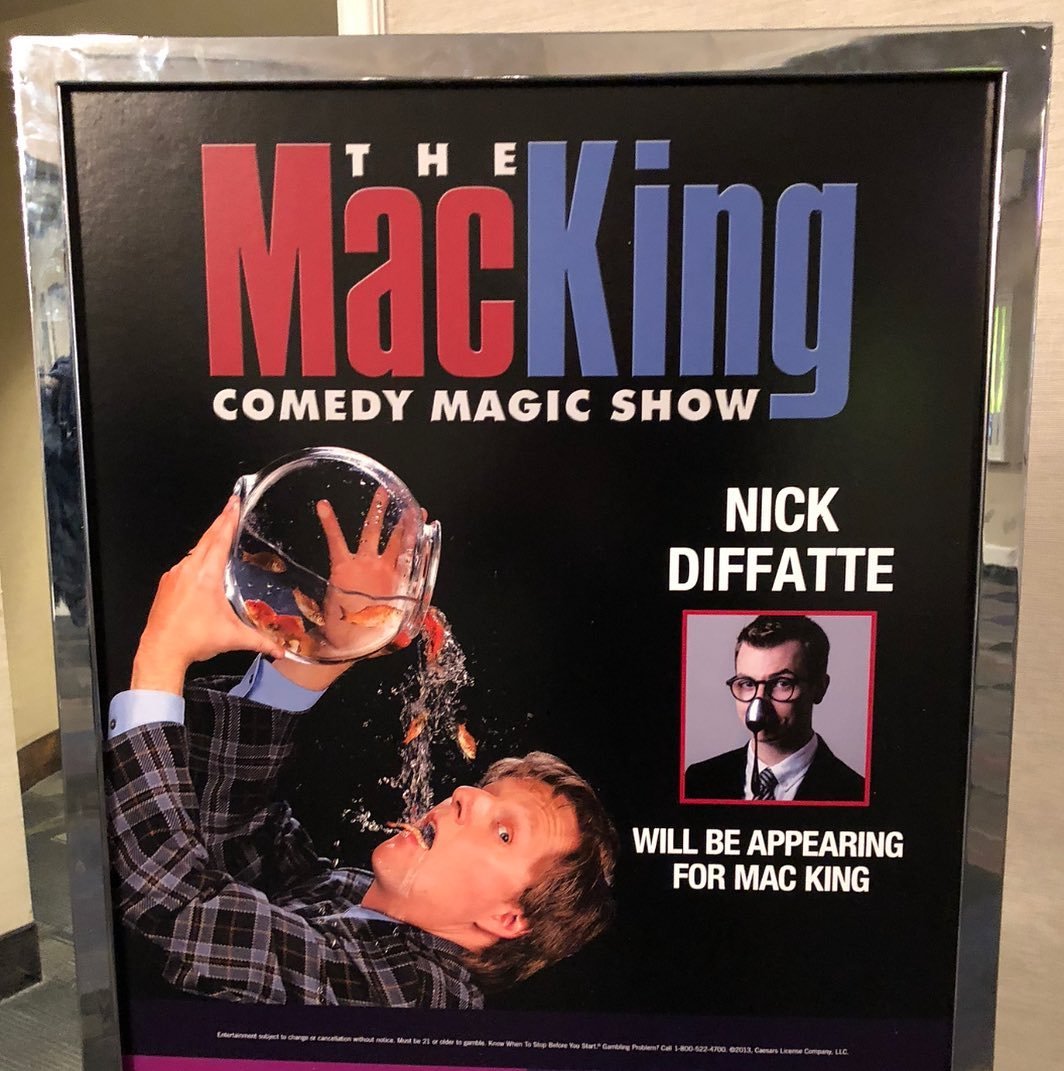 LAS VEGAS!! I&rsquo;m filling in for the one and only @mackingshow on May 1st at 3pm at the Excalibur. So excited to be back, filling in for one of the best and doing my full show. Would love to see some familiar faces and pack the place out! Come ha