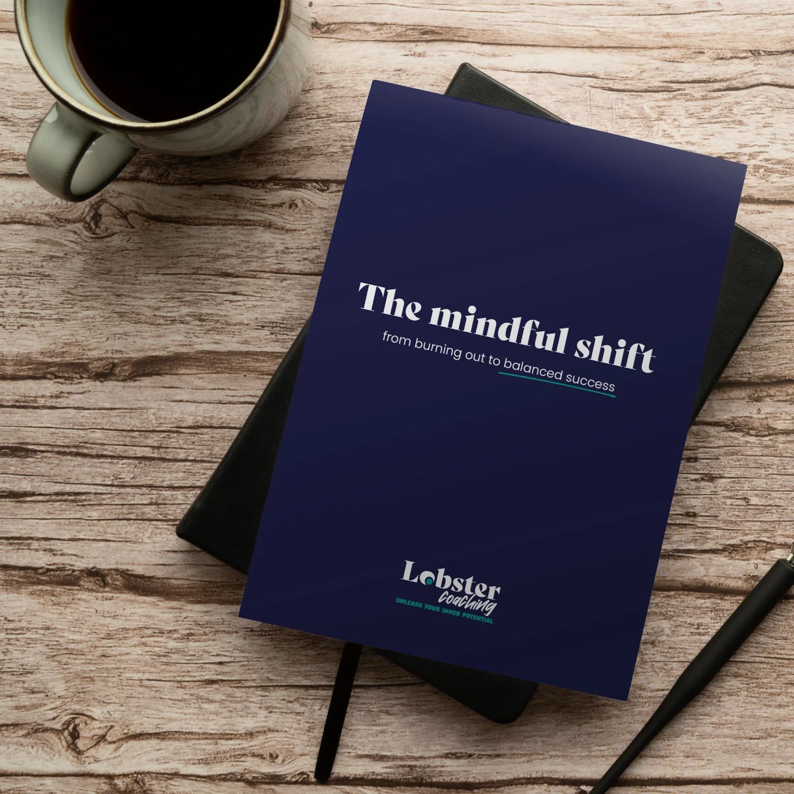 Mock Image of The Wellbeing Handbook, titled "The mindful shift".