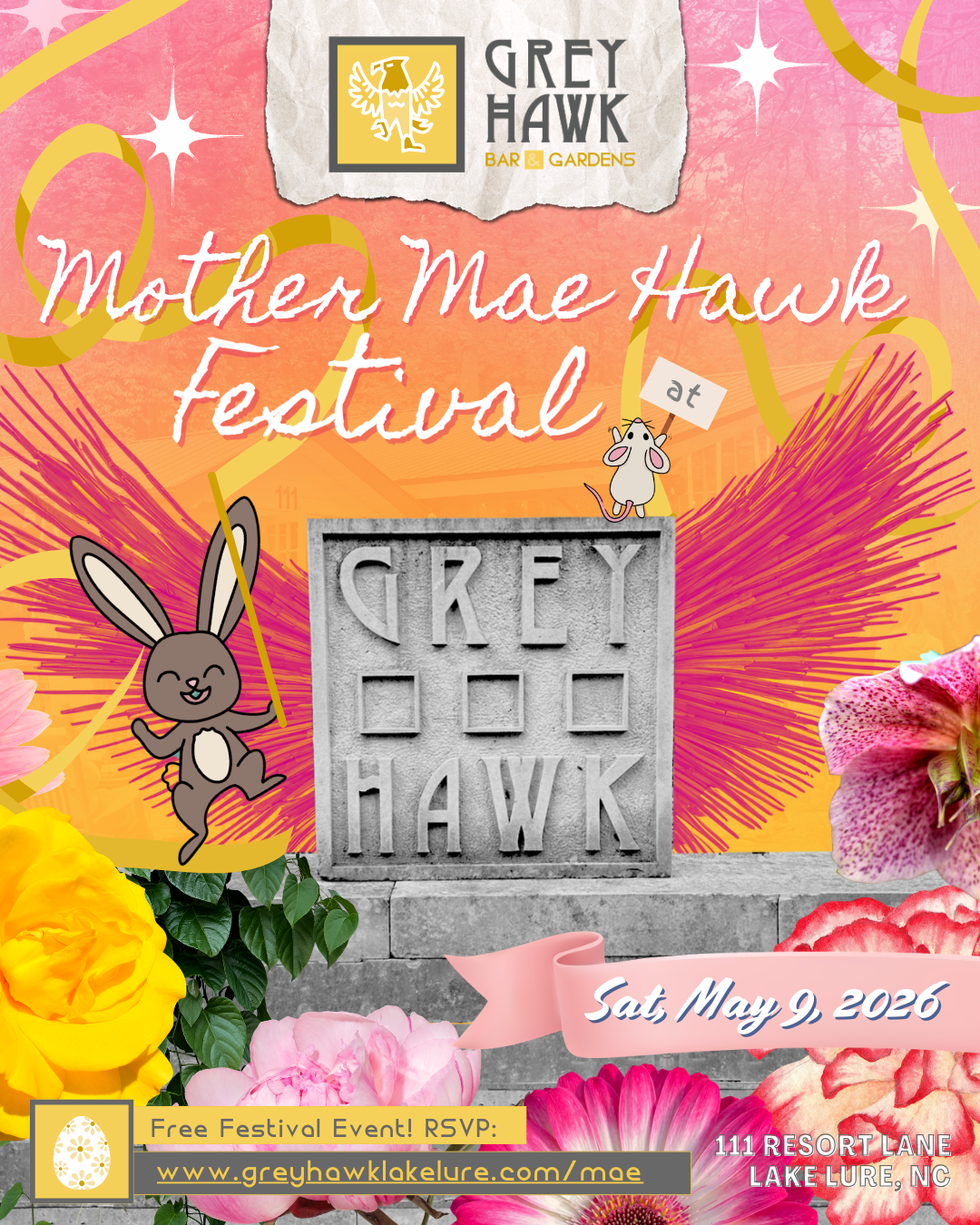 Mother Mae Hawk at Grey Hawk