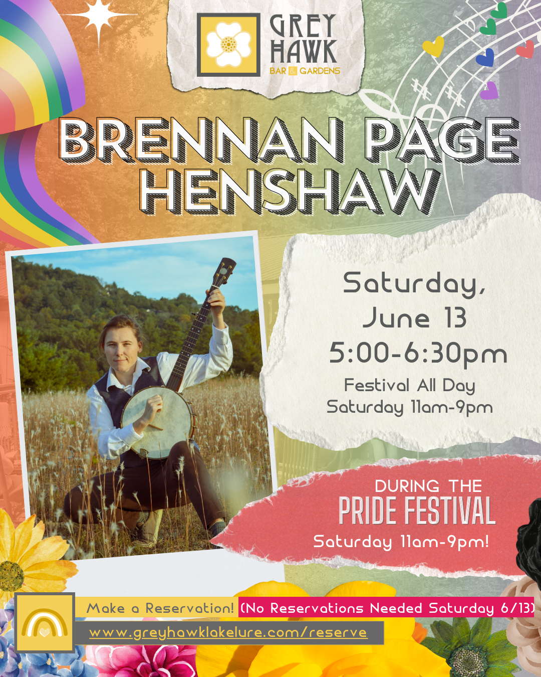Brennan Page Henshaw at Pride Festival