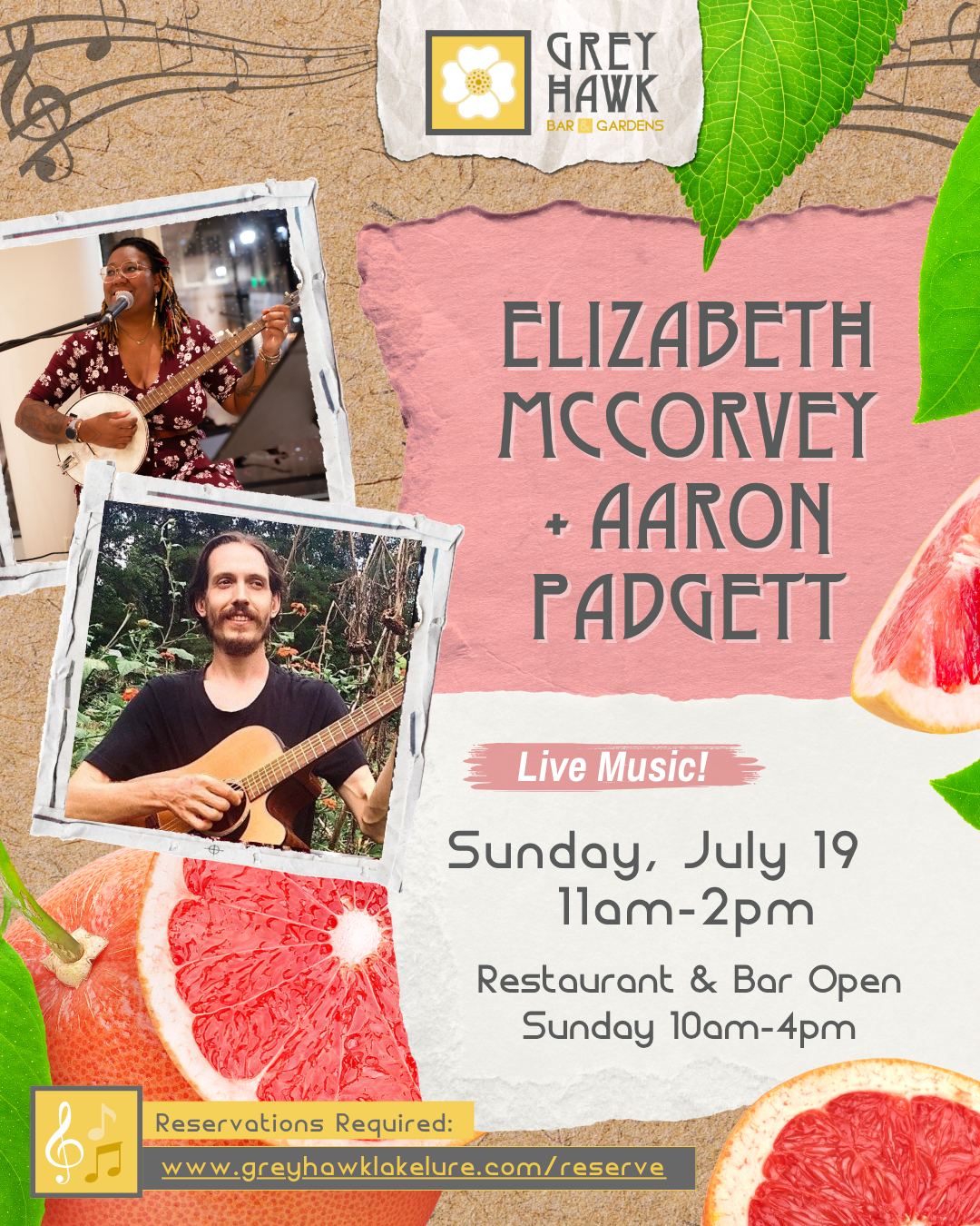 Elizabeth McCorvey and Aaron Padgett