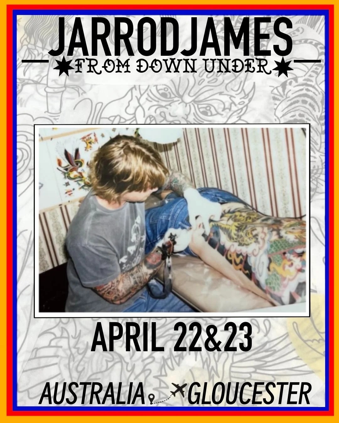 G'day!👋🏽 We've got @_jarrodjames_ making the long ol' trip from Australia to 37 Westgate Street!🦘 Make the most of this and get tattooed by Aussie's top fella; @_jarrodjames_ ⭐

Check out @_jarrodjames_ 's Instagram page for all things tattoo!☀️

