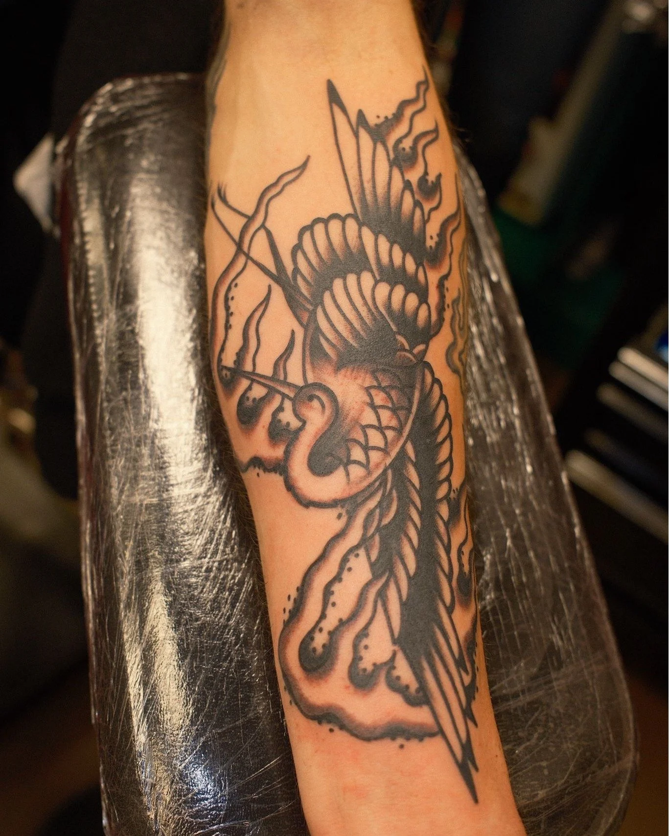 A handful of recent classics by @lewyttattooer; if you'd like to get a Lewy tat, you can tomorrow! @lewyttattooer does walk-ins every Saturday from 10:30 am. If you'd like to check out the wait time tomorrow, give us a call on 01452 524900🤙🏼
.
.
.
