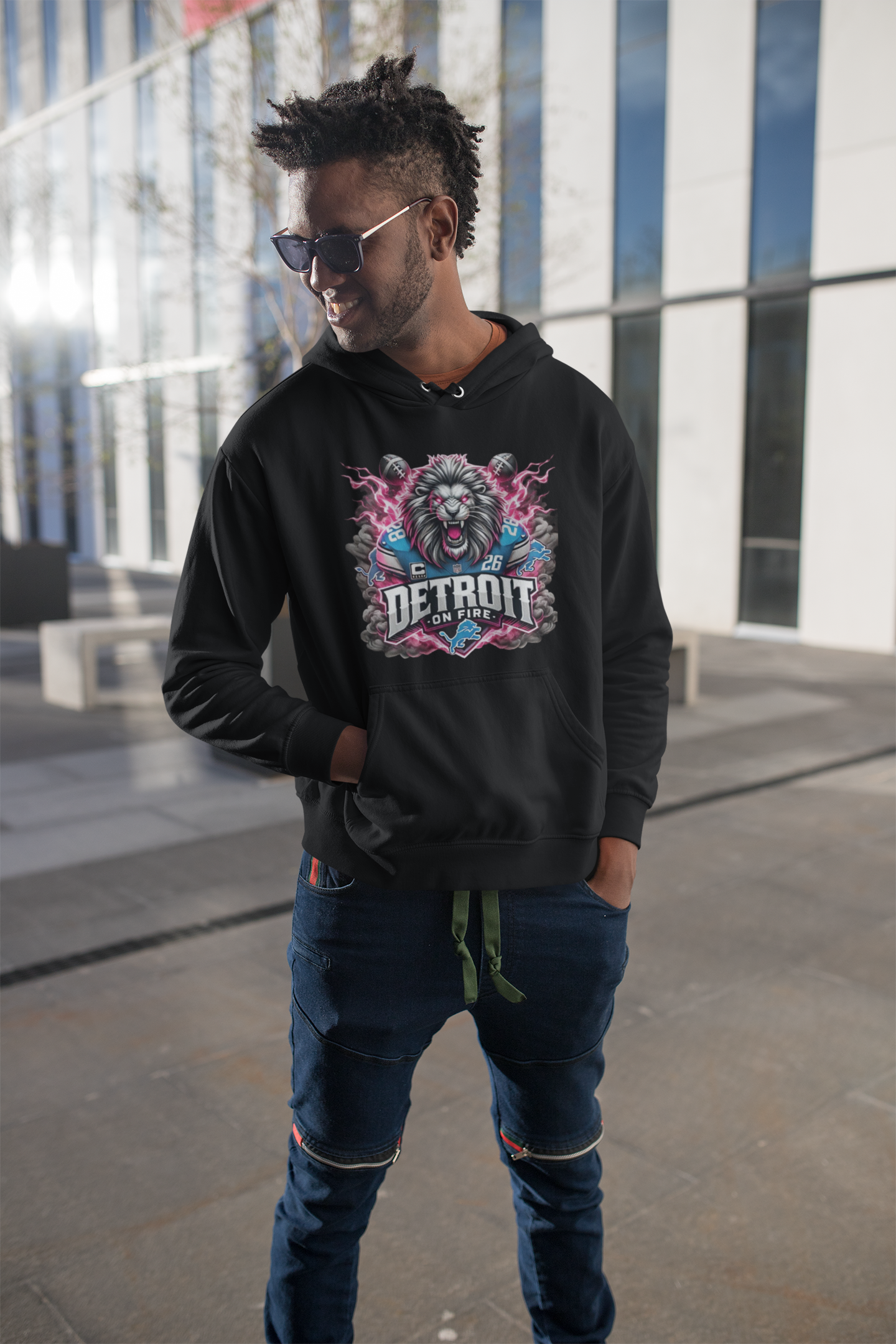 Detroit on Fire Hoodie Blk.png