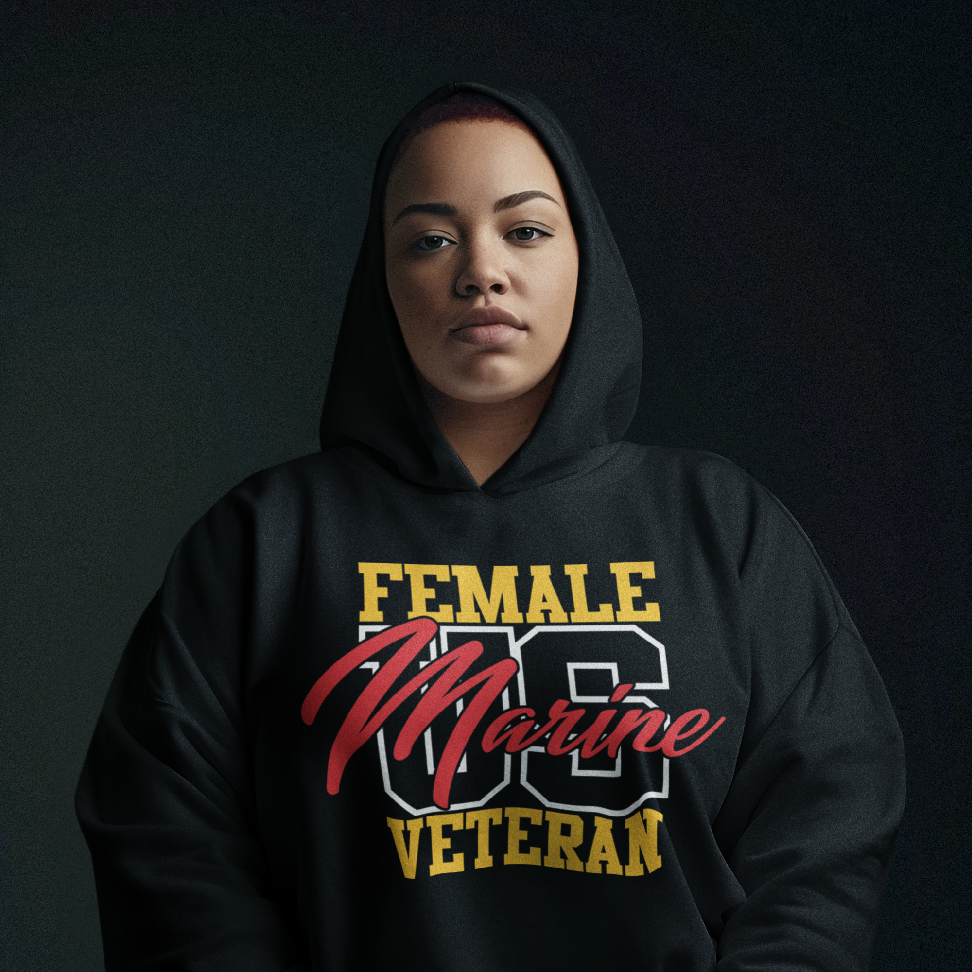 Female U S M C Vet Black.png
