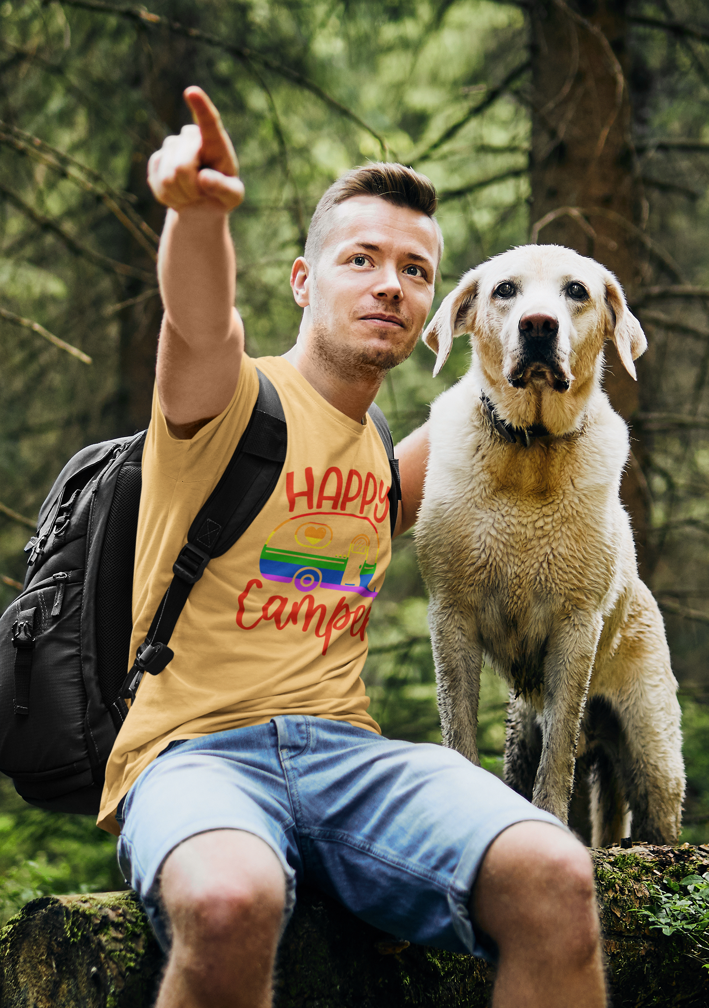 Happy Camper Tee on Tan.png