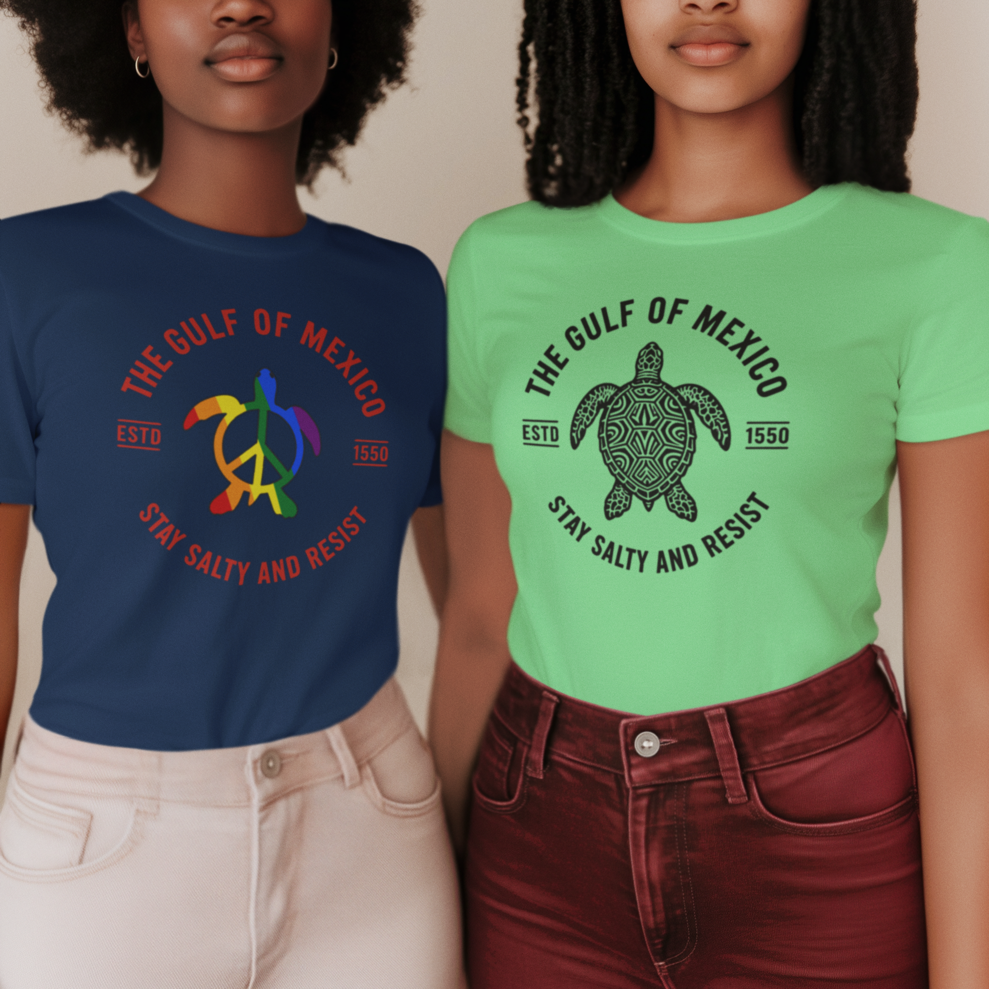 Stay Salty on Navy and Mint Tee.png