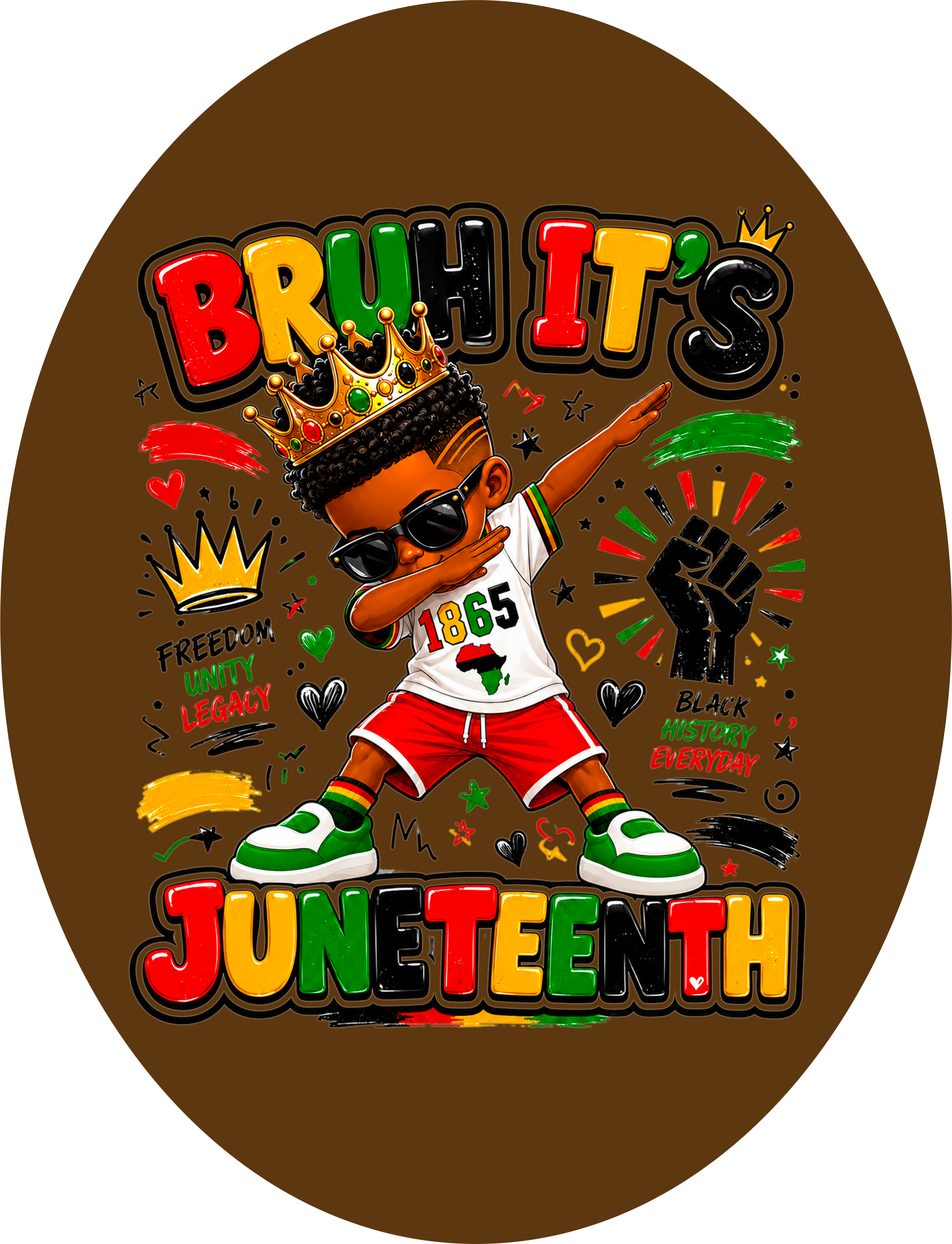 Bruh Juneteenth Kids on Brown.png