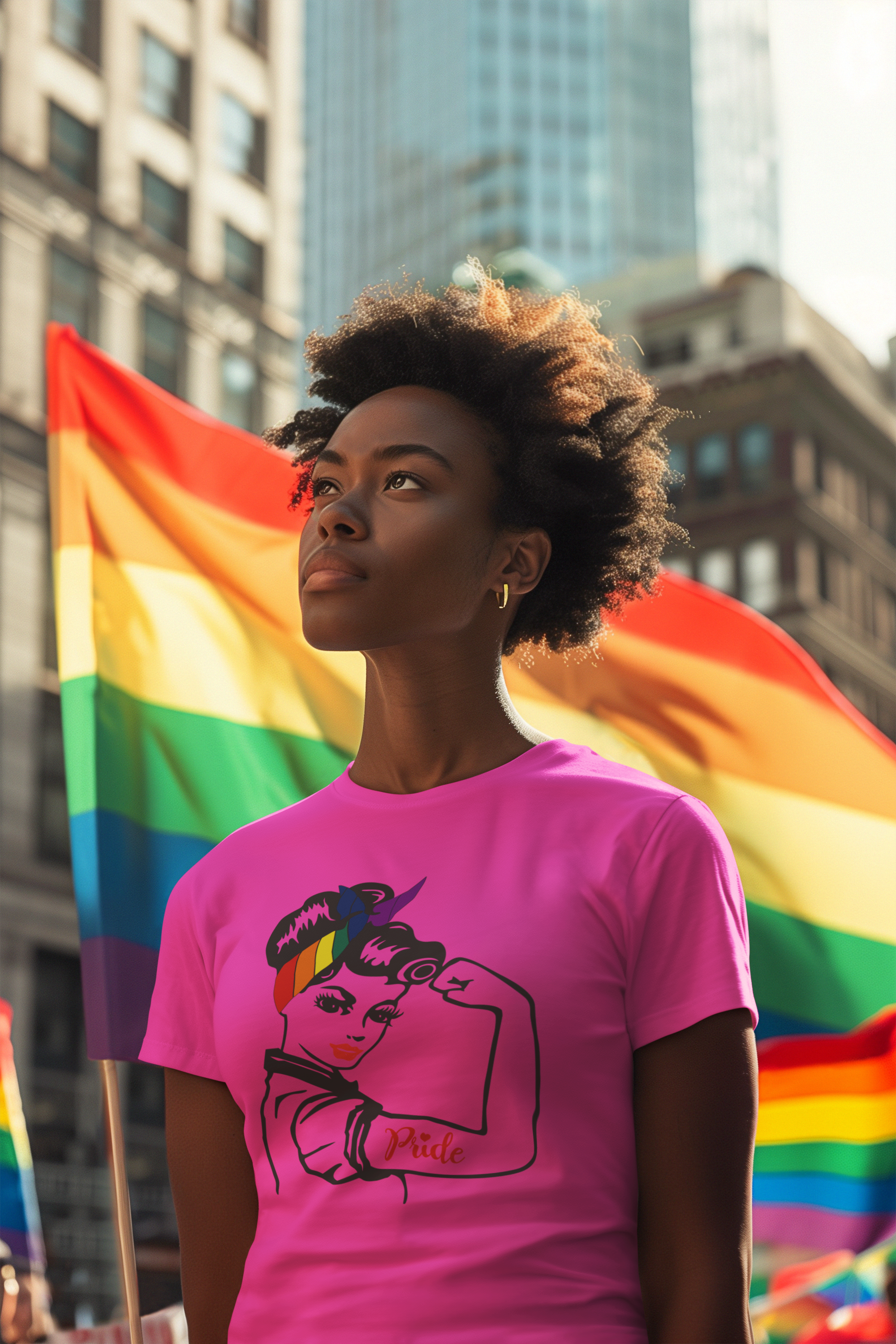 ai-created-mockup-of-a-woman-with-an-afro-hairstyle-wearing-a-t-shirt-at-a-pride-parade-m39319.png