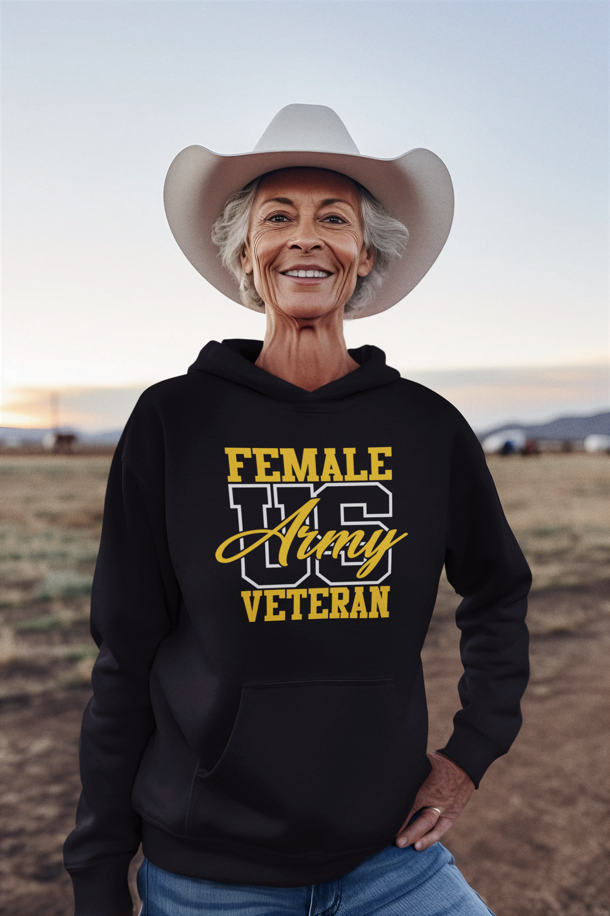 Female U S Army Vet Black.png
