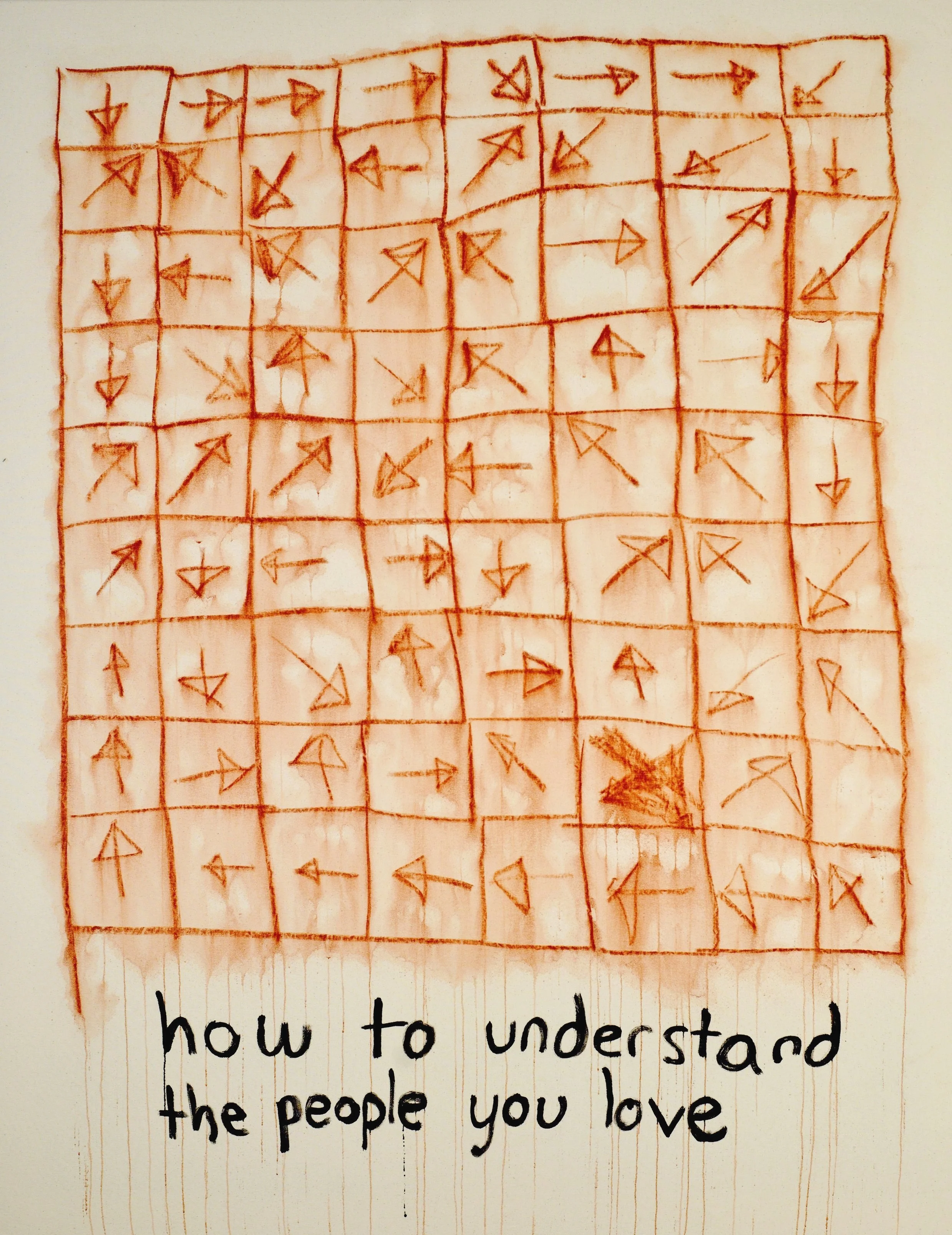 "how to understand the people you love"
2022,  98cm x 123cm