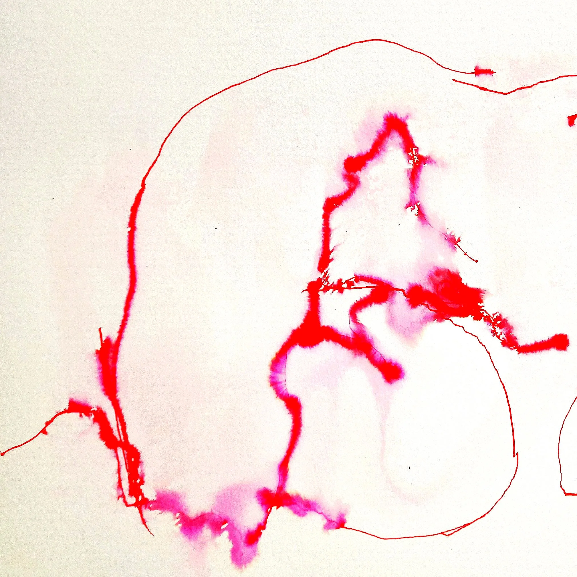 A3, ≈10min 
washed red pen of woman's hips laying on her side