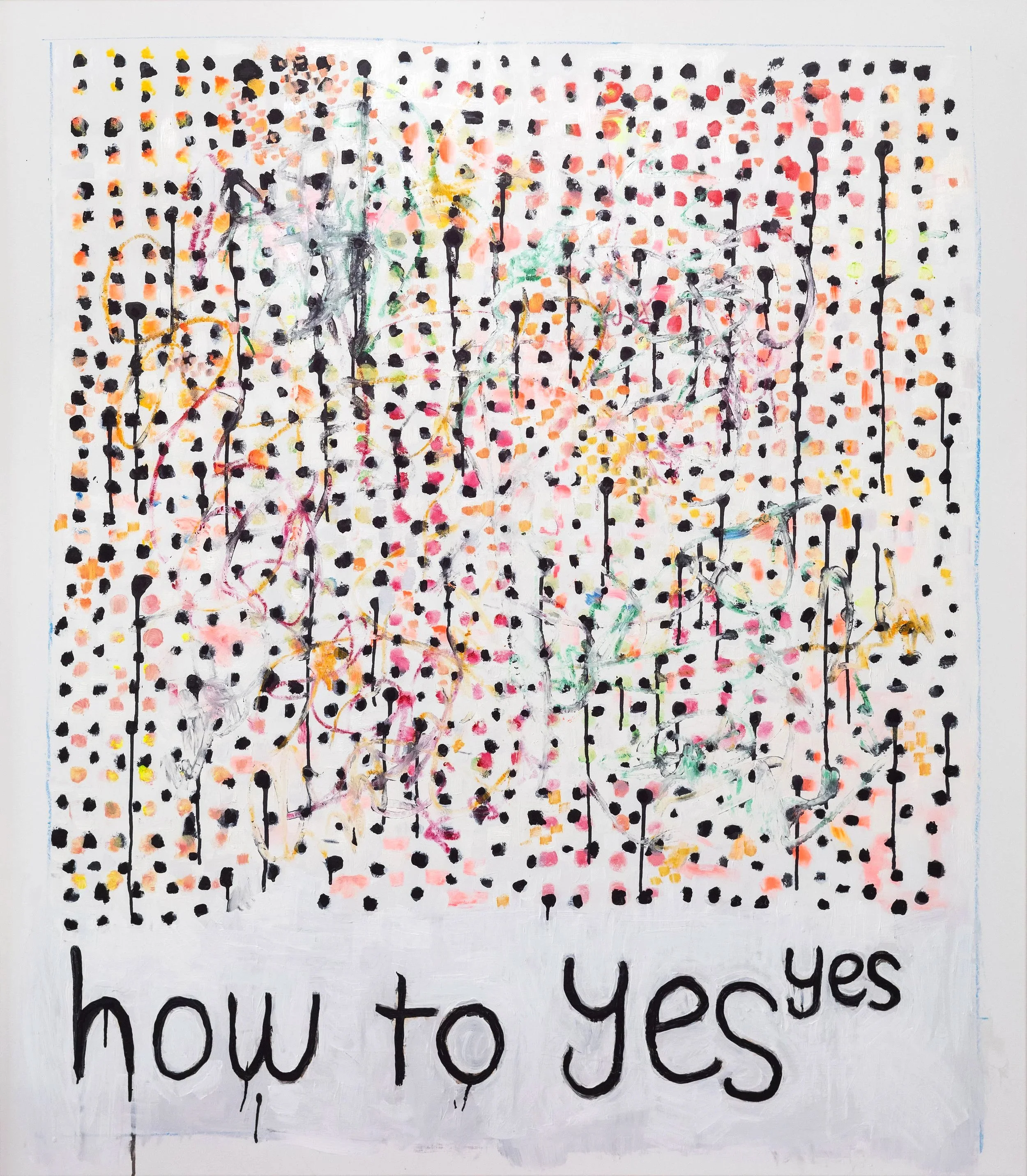 120x135 cm  2022 oil on canvas
"how to yes^yes" (yes to the power of yes)