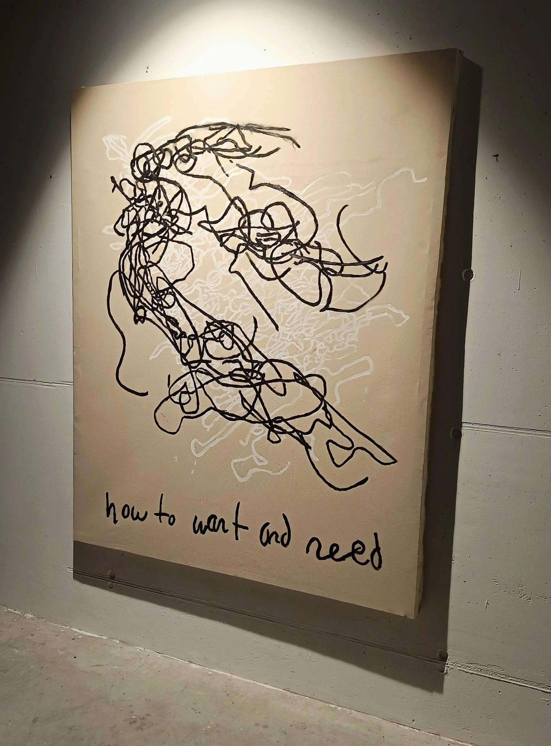 “how to want and need” 
2026. 
162cm x 200cm, 
(€4,344)

