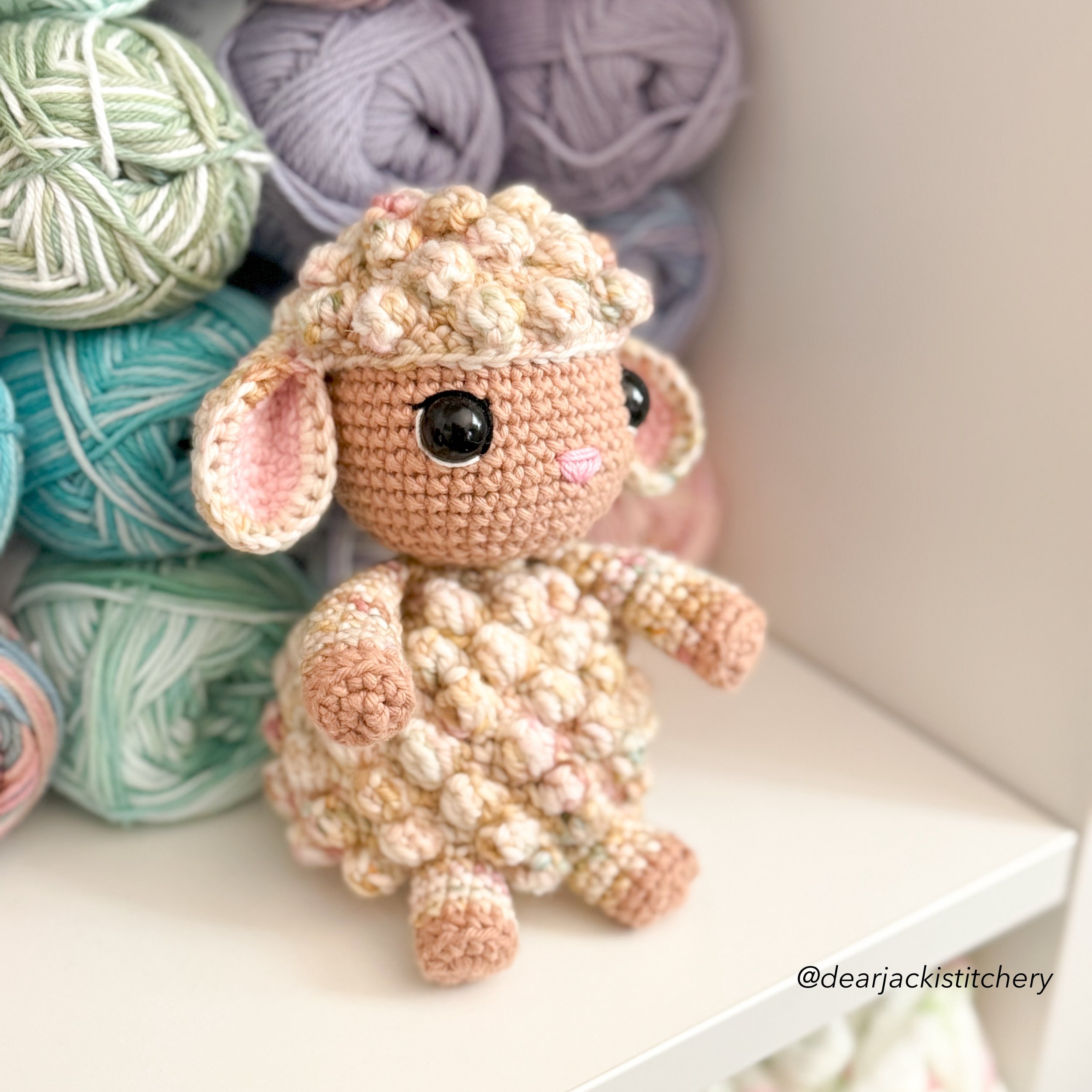 When I see cute sheep, all I think about is yarn. Fingerling yarn, DK weight, roving, hand dyed, even visually pleasing hanks hanging on a peg wall of a yarn festival. That&rsquo;s not so terrible. Plus, sheep are adorable pooping machines.❤️ 

Tilli