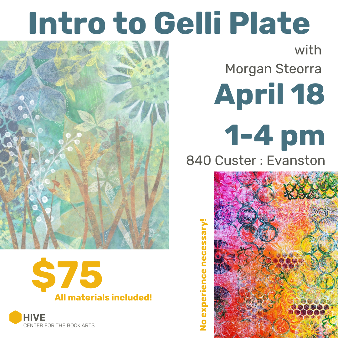 Intro to Gelli Plate Printing: April 18, 1-4 pm