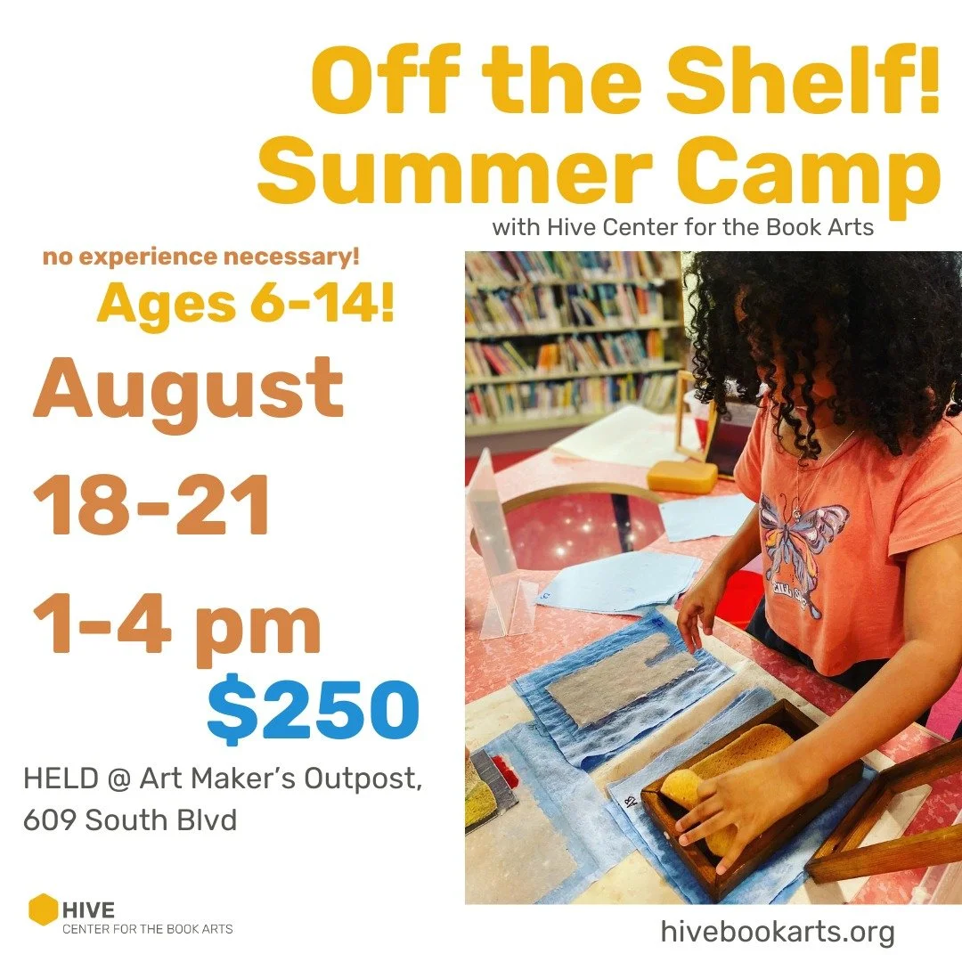 Hey there, Hive friends!

There are only a few spots left in our Off the Shelf! Summer Camp, so if you're still looking for a camp for your kiddo to do that in between week, send them our way!

Head on over to our website (link in bio!) to find out m