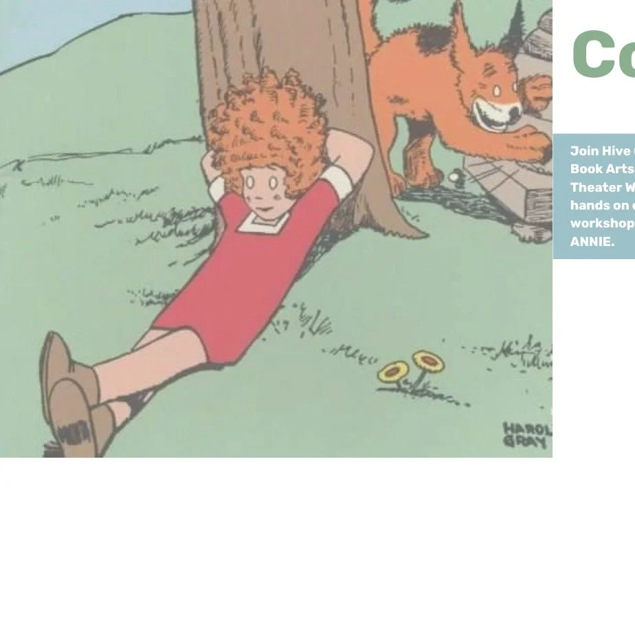 Good morning, Hive friends!

There are still a couple of spots left in our FREE comics workshop on Sunday, December 7, 1-3 pm!

Perfect activity for families, and did I mention that it's FREE???

Head to Eventbrite for more info and to register: 

ht