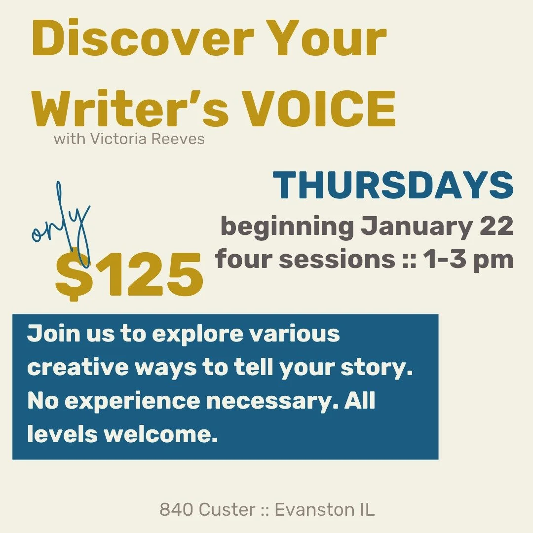 Beginning THIS THURSDAY---

Discover Your Writer's VOICE with @coach_victoria_reeves only has a couple spots left!

GRAB YOUR SEAT at the table for 50% off the regular price, for a limited time!

ALL LEVELS WELCOME, and no experience necessary!

Head