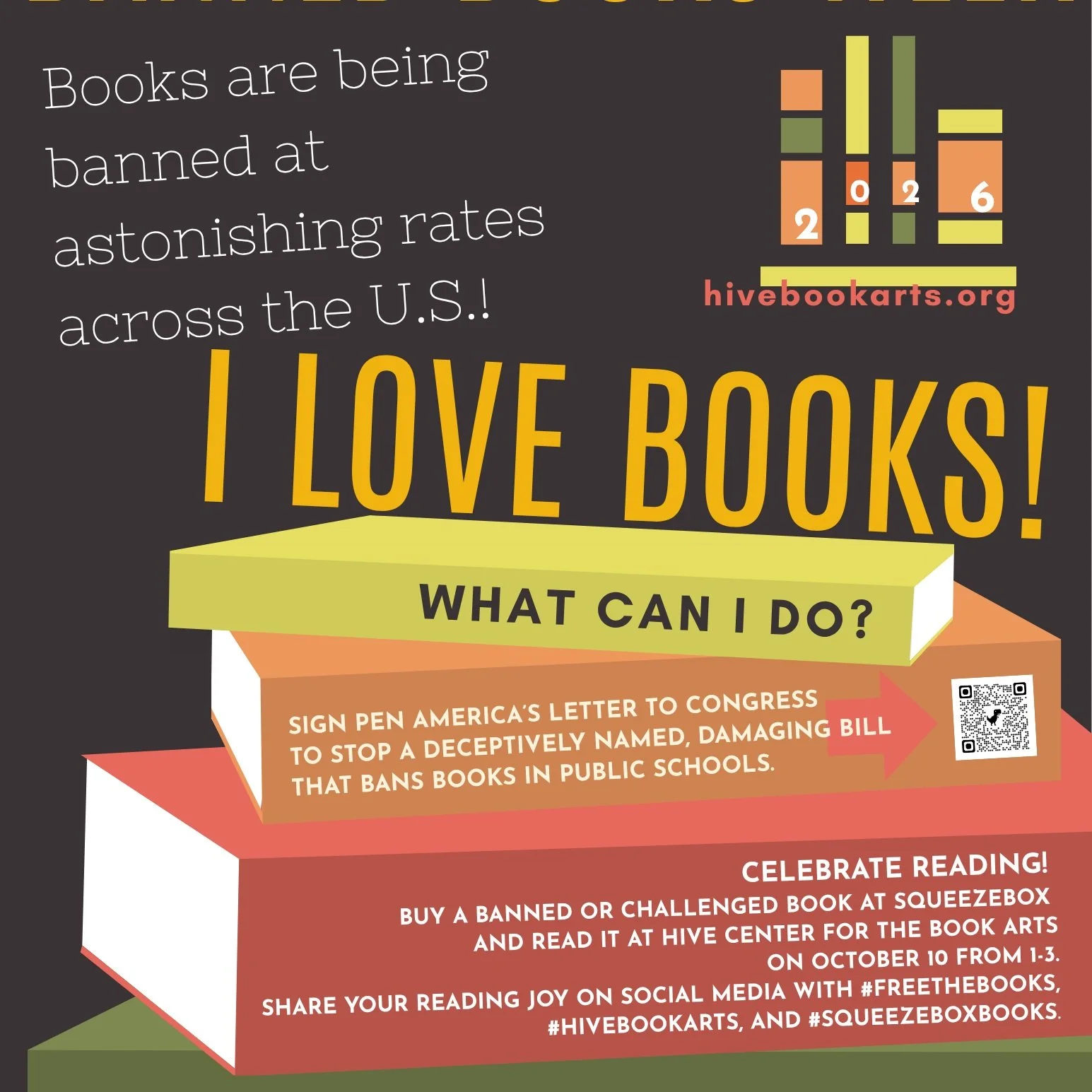 TODAY!

Come on over to 840 today to celebrate the RIGHT TO READ!

From 1-3, we'll be reading banned and challenged books---we've got a bunch from the @evanstonpubliclibrary on hand, but you can also head to @squeezeboxbooks to grab a few more!

And 