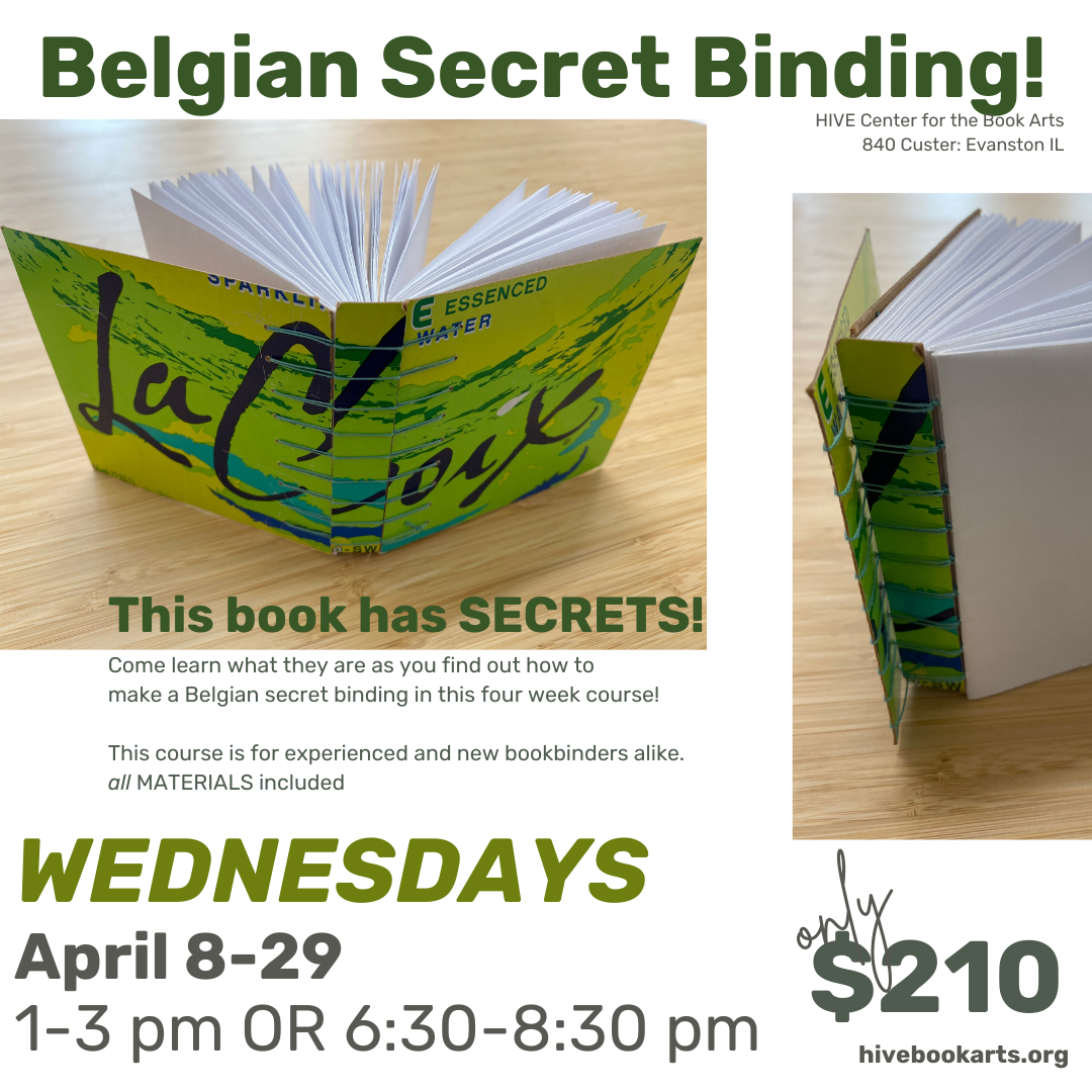 Belgian Secret Binding : Begins April 8