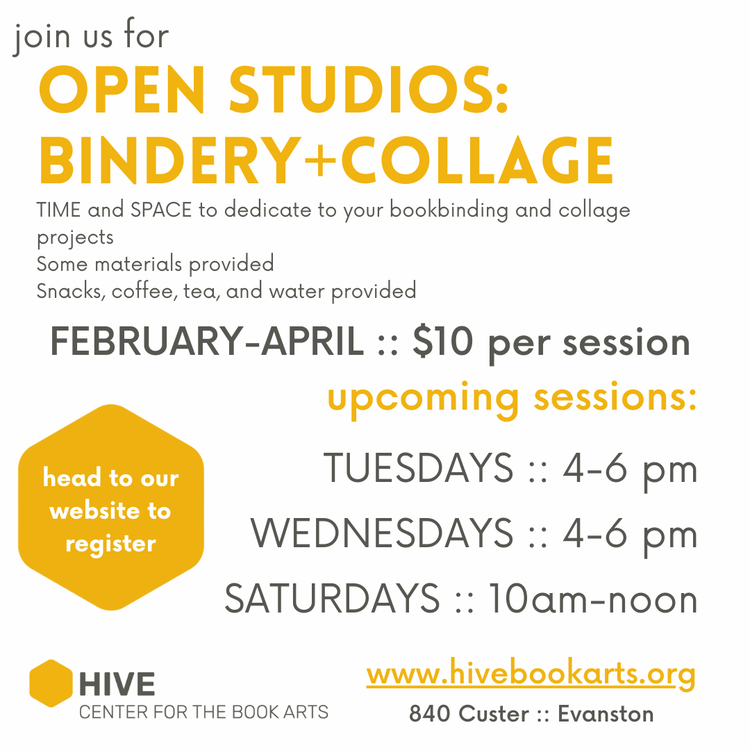 Open Studios: BINDERY+COLLAGE  :: February-April 2026
