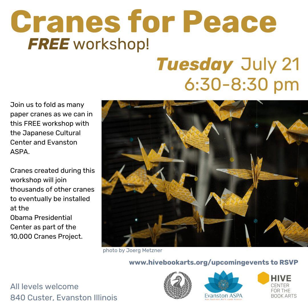 Cranes for Peace  ::  July 27, 6:30-8:30 pm 