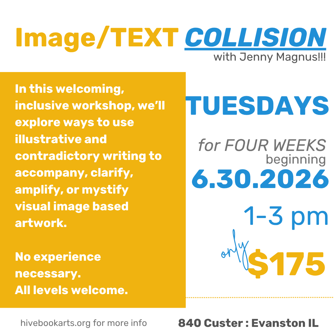 Image/Text COLLISION with Jenny Magnus : Begins June 30