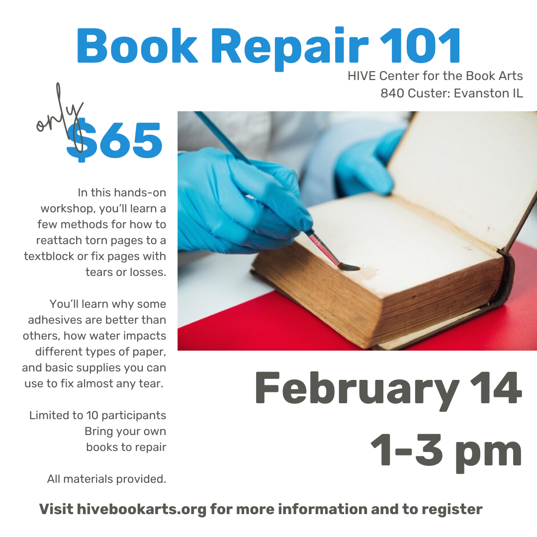 Book Repair 101 :: February 14, 1-3 pm