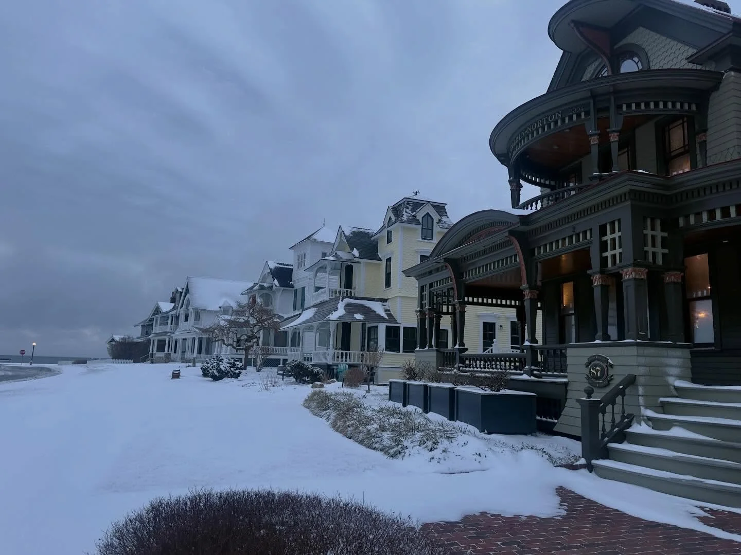 An overnight dusting of snow.