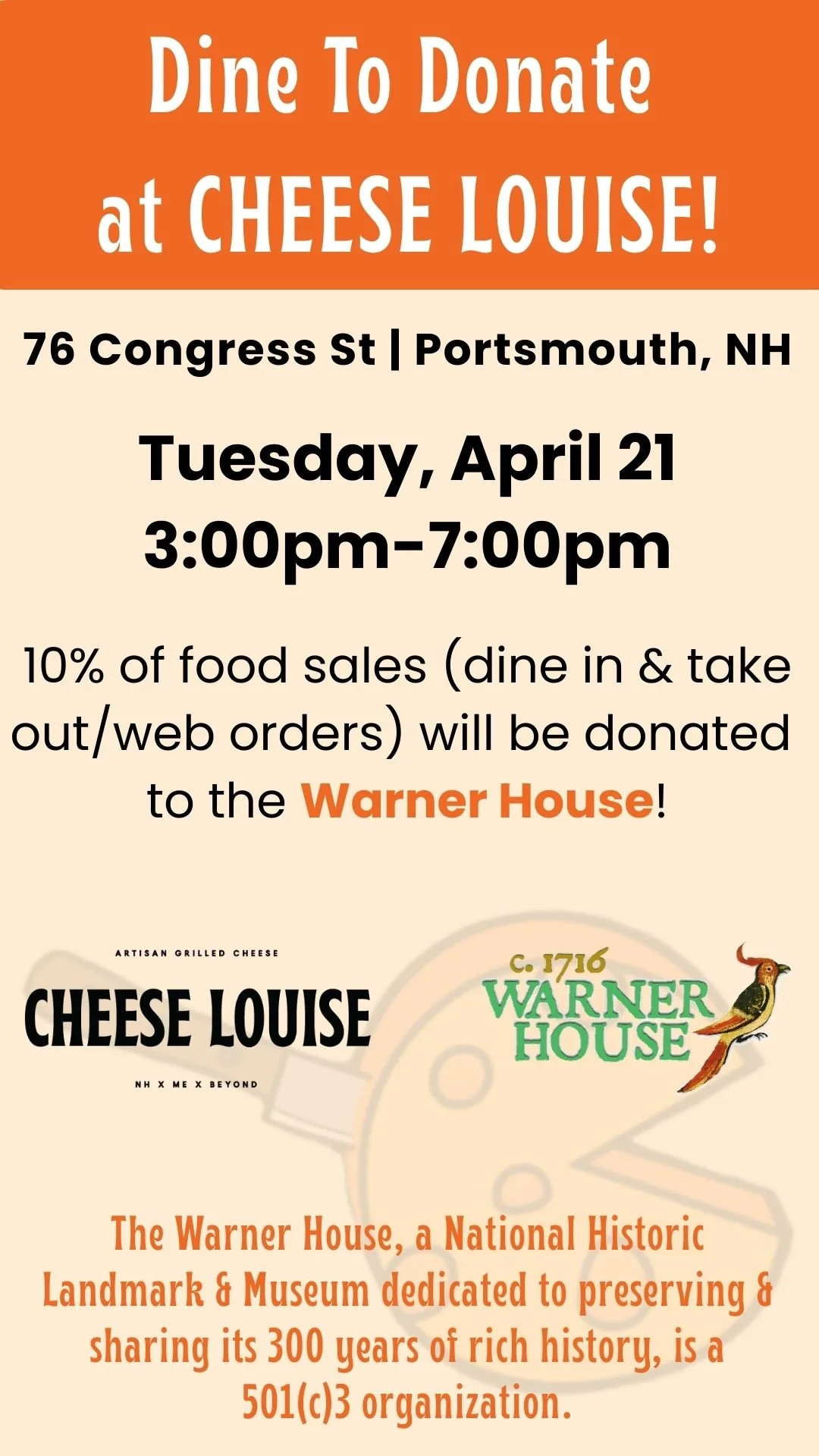 Benefit Night at Cheese Louise