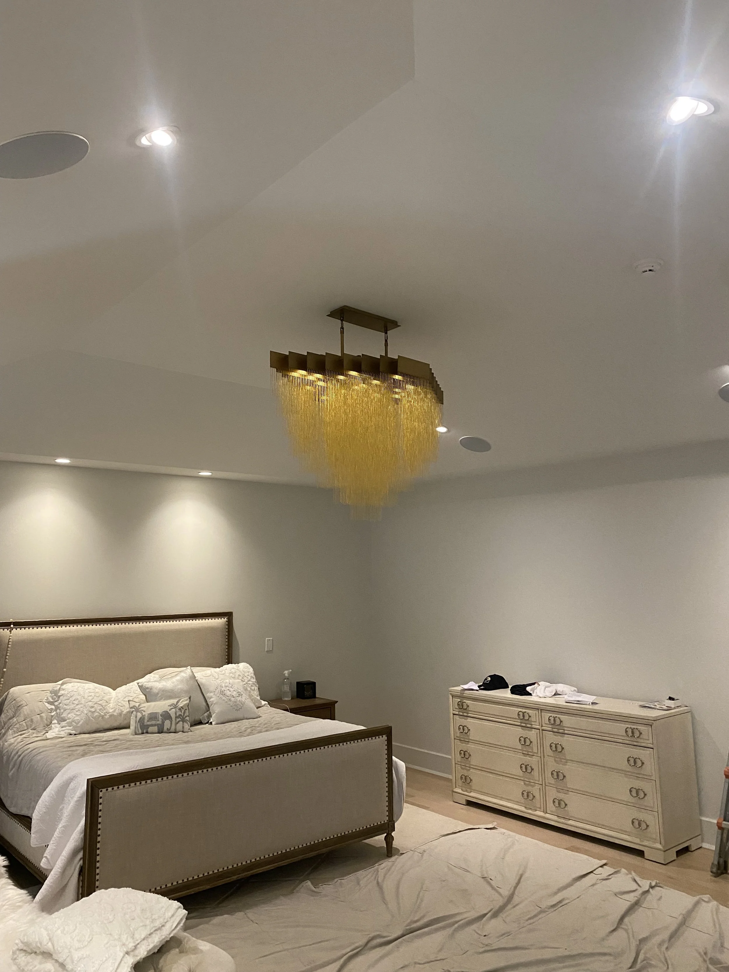 Highland Electric bedroom recessed lighting project