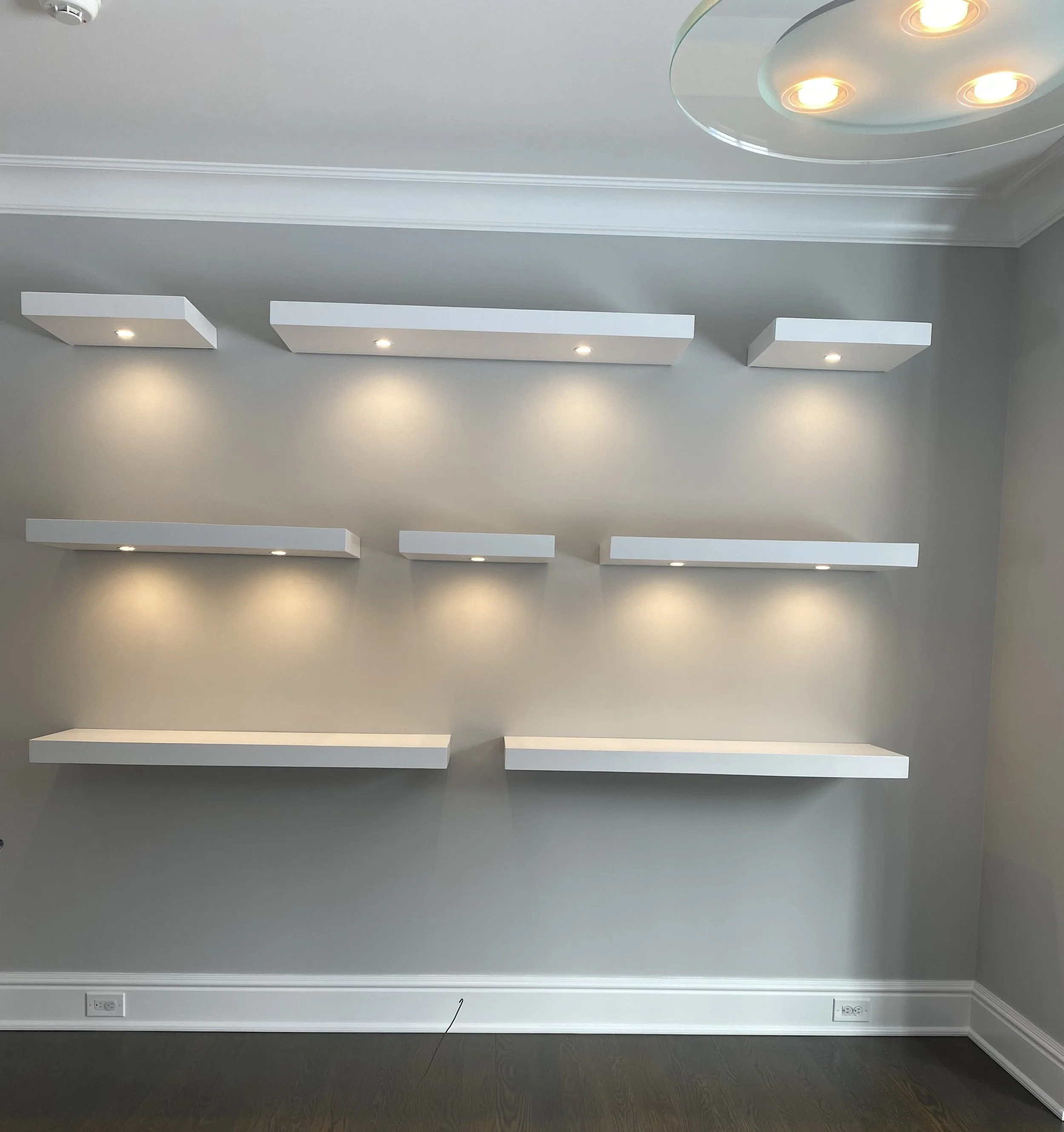 Highland Electric closet recessed lighting project