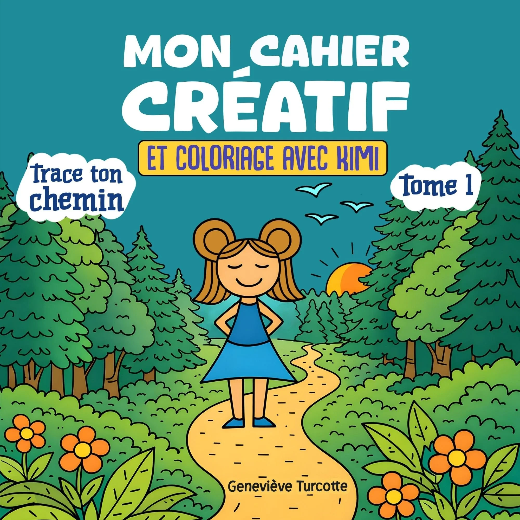 Grâce à 19 coloriages originaux et 9 exercices créatifs, ce cahier t’aidera à retrouver ton calme, à ramener ton attention sur le moment présent et à créer librement. Ici, dépasser, fait partie du chemin. 
Artiste et facilitatrice en créativité, Gene