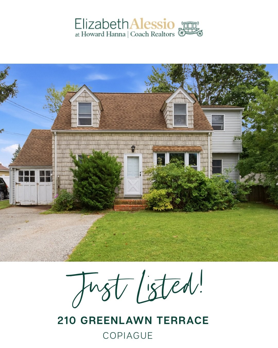 Just Listed!
210 Greenlawn Terrace, Copiague
Asking $419,000
Co-listed w/ Amy Donnelly &amp; Mark Donnelly @teammaerealestate
&nbsp;
This charming home is full of warmth, natural light, and plenty of potential to make it your own. With a flexible lay