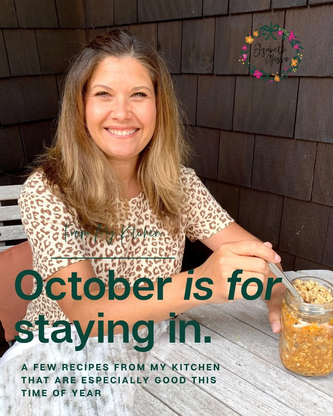 October is for staying in. 🍂

A few favorites from my kitchen that feel just right for this time of year&mdash;from overnight pumpkin cheesecake oats in the morning to a big harvest salad, macaroni and peas, white chicken chili and pumpkin chili whe