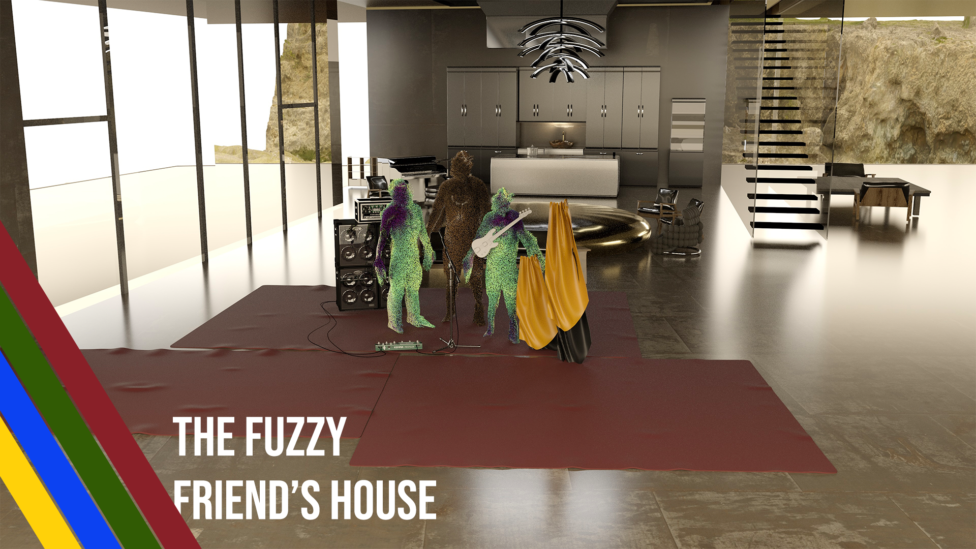The Fuzzy Friend's House, Sound Lab Series, Original Character Design © 2025 by Julissa Norman