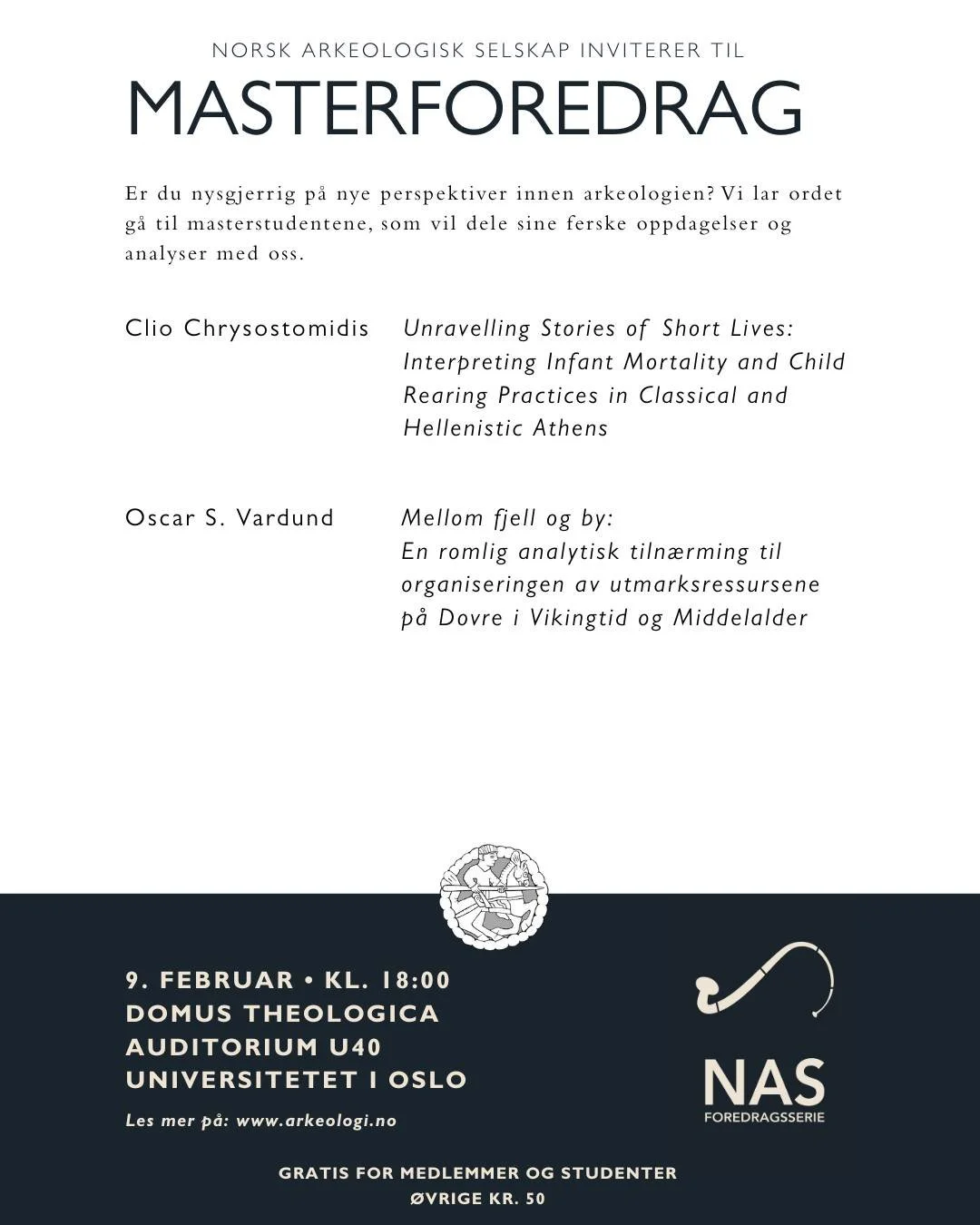 arkeologi.no/kalender/masterforedrag