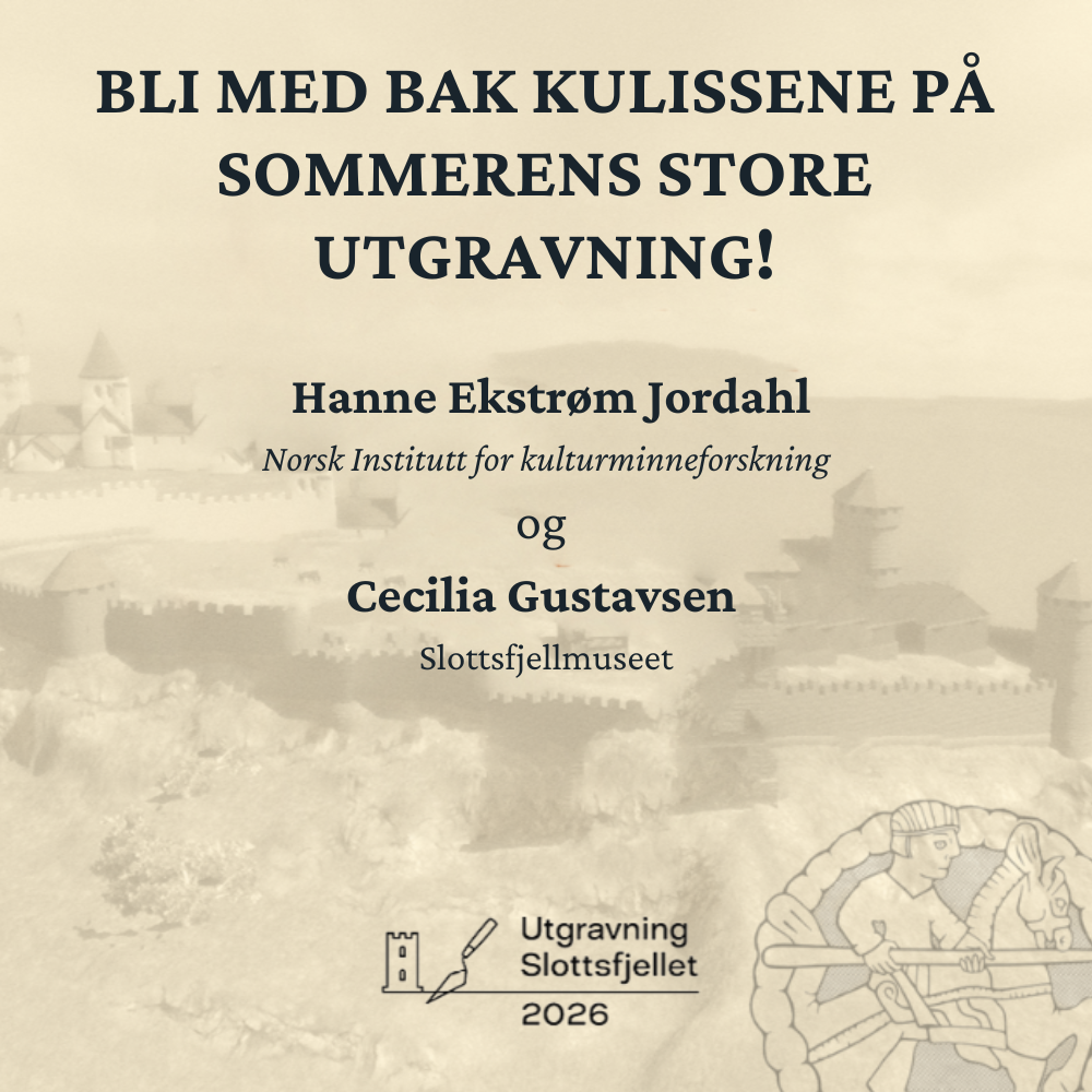 Foredrag: Utgravning Slottsfjellet 2026