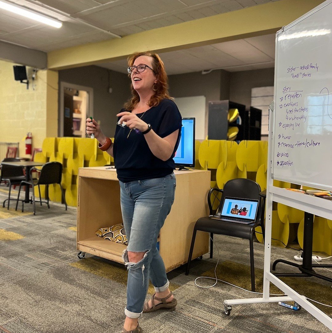 Last Sunday, members &amp; friends of Neighborhood Church participated in a storytelling workshop facilitated by Shannon Turner of StoryMuse! The group talked about how to form a story following the &ldquo;story sandwich&rdquo; technique and then dre
