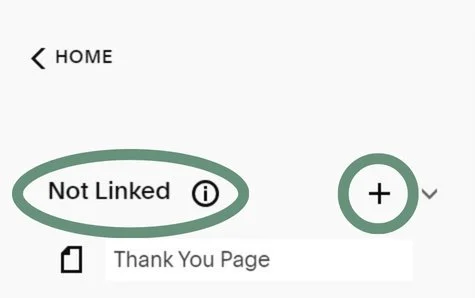How to create a website thank you page on Squarespace