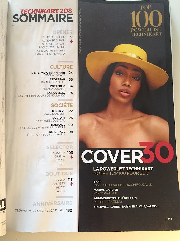 Technikart Magazine Portfolio Feature
