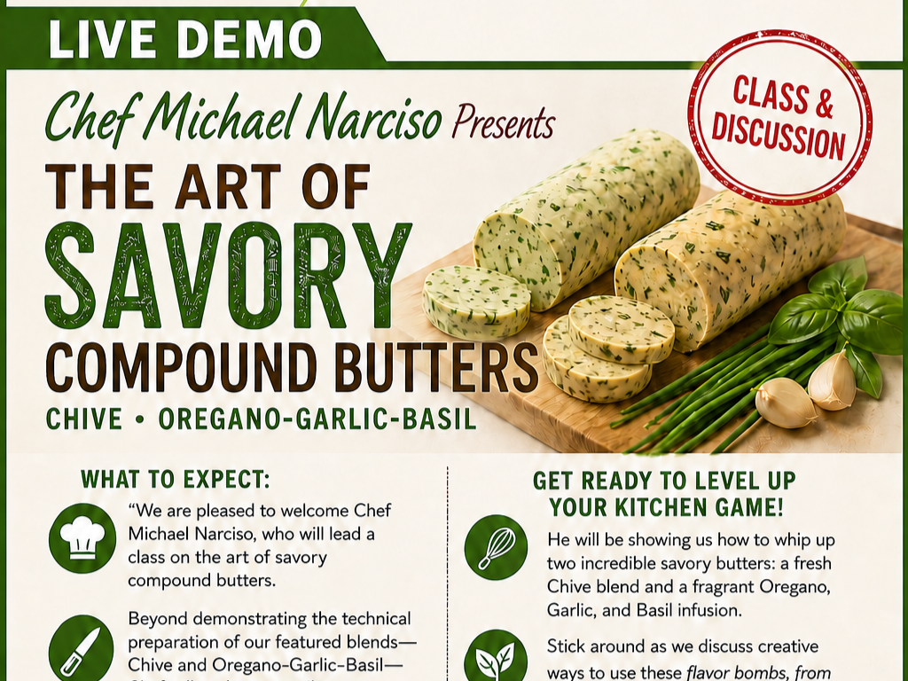 The Art of Savory Compound Butters with Chef Michael Narcisco