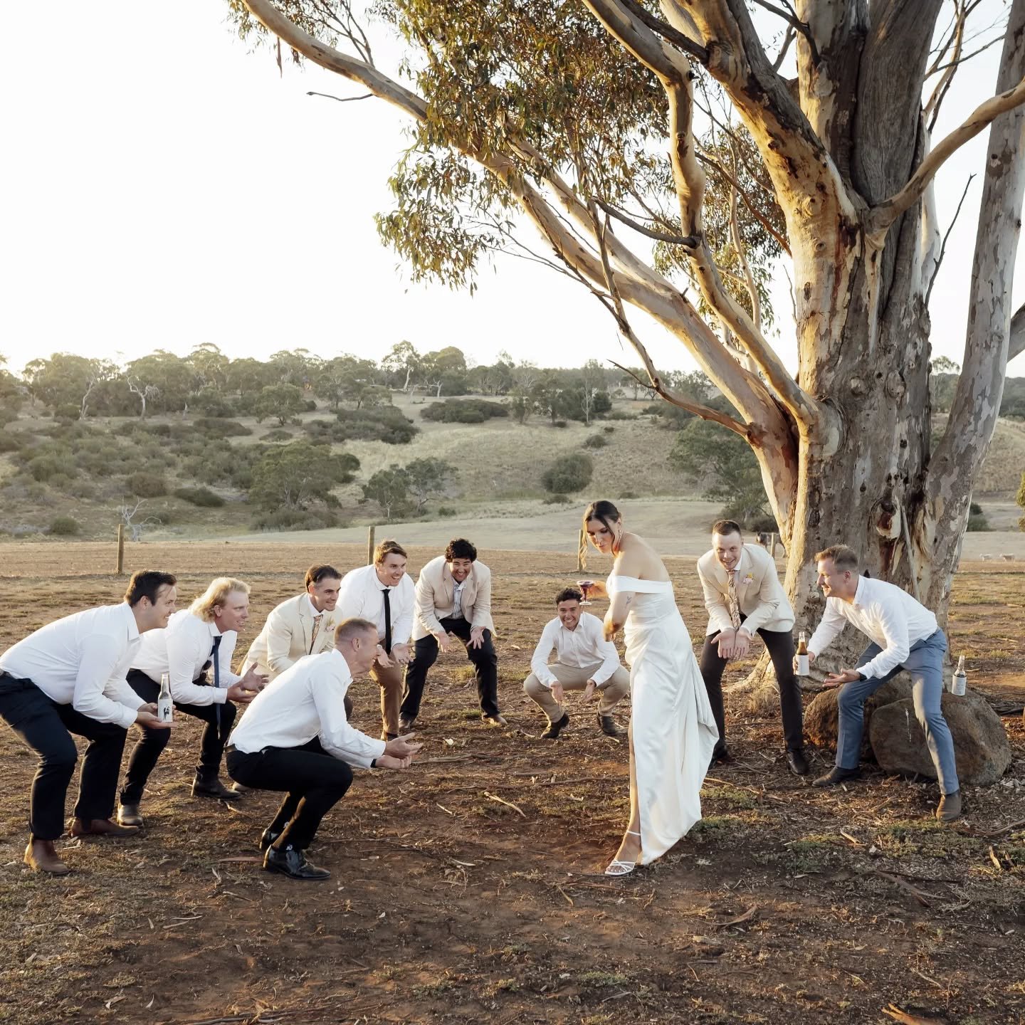 Well he did tell her in his vows that he knew she was the superior cricketer 🏏

What a perfect day yesterday, so much more to share from Rosie &amp; Jarryd's day soon!

DJ &amp; Live Music: @calyoungmusic
Make Up Artist: @megan_gerlach_
Photographer