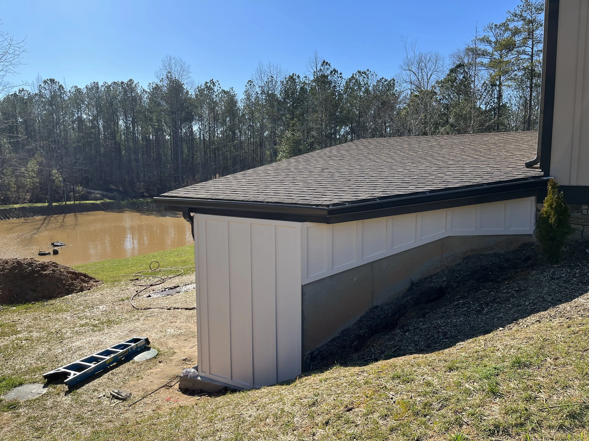 Roof addition siding