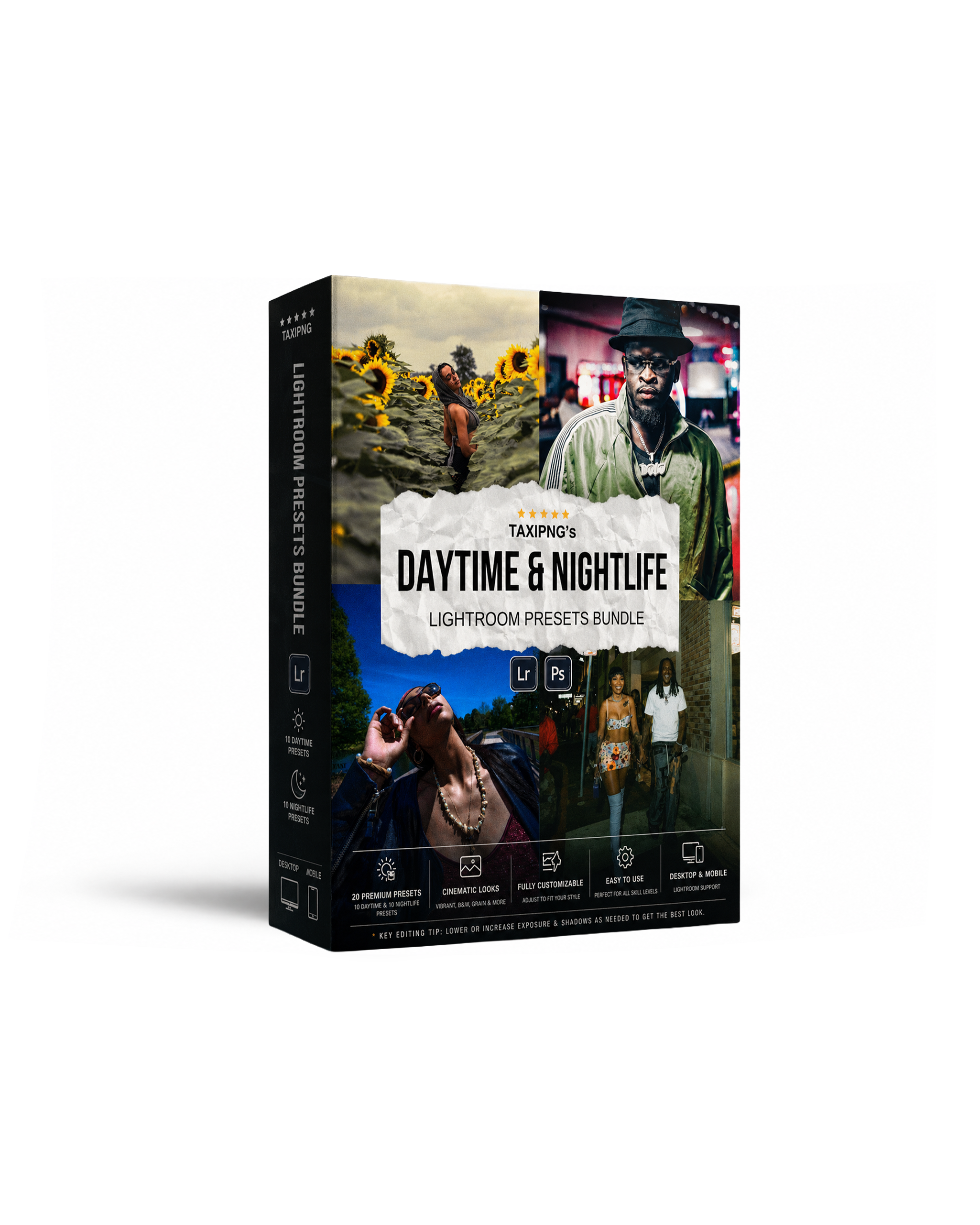 Taxi.png's Nightlife & Daytime Lightroom Presets Bundle