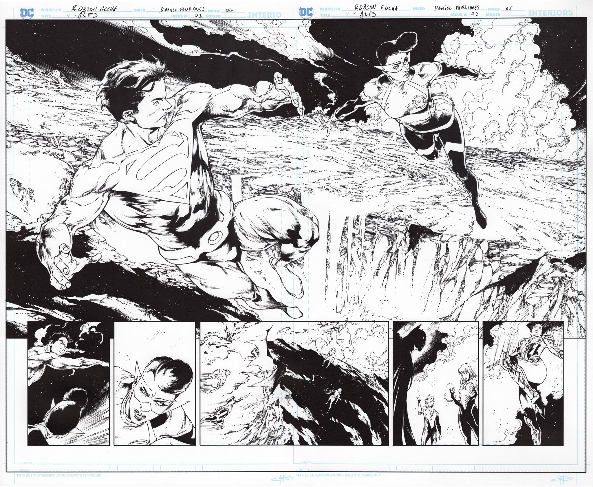 Justice League: Future State #02 Pencils: Robson Rocha Inks: Daniel Henriques.
