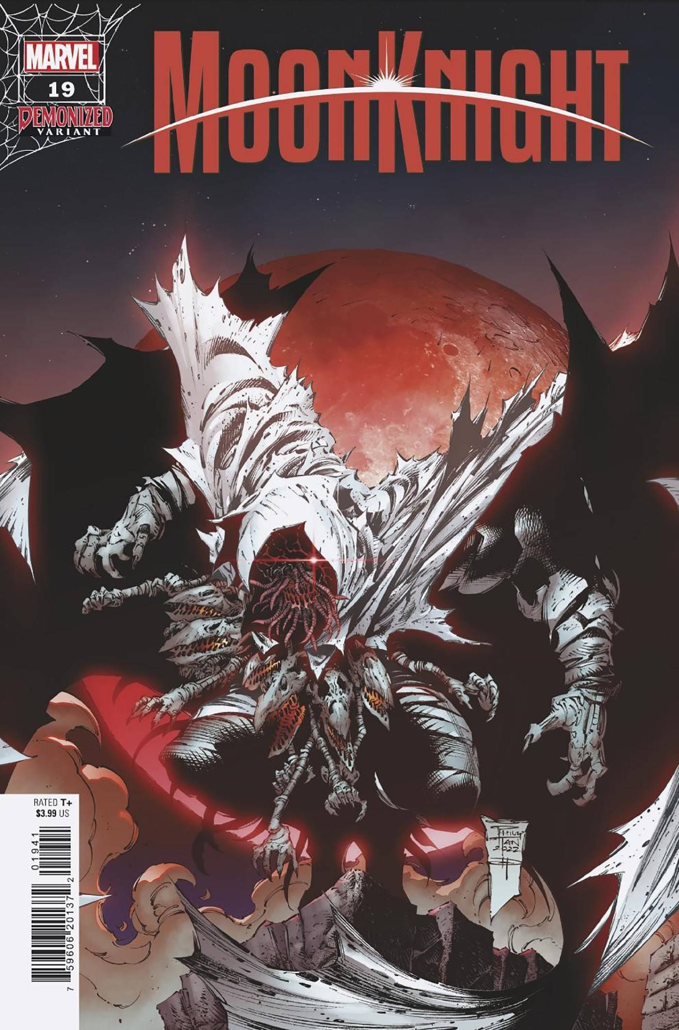Moonknight #19 Demonised Cover. Pencils: Philip Tan Inks: Daniel Henriques Colors: Sebastian Cheng.