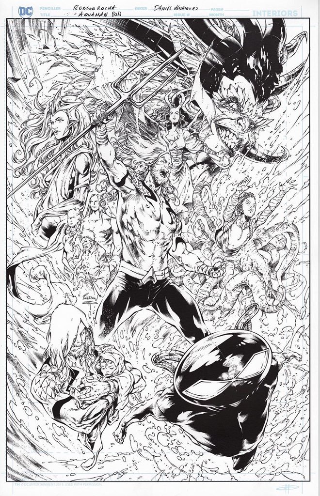 Aquaman 80th Anniversary Special Cover #1 Pencils: Robson Rocha Inks: Daniel Henriques