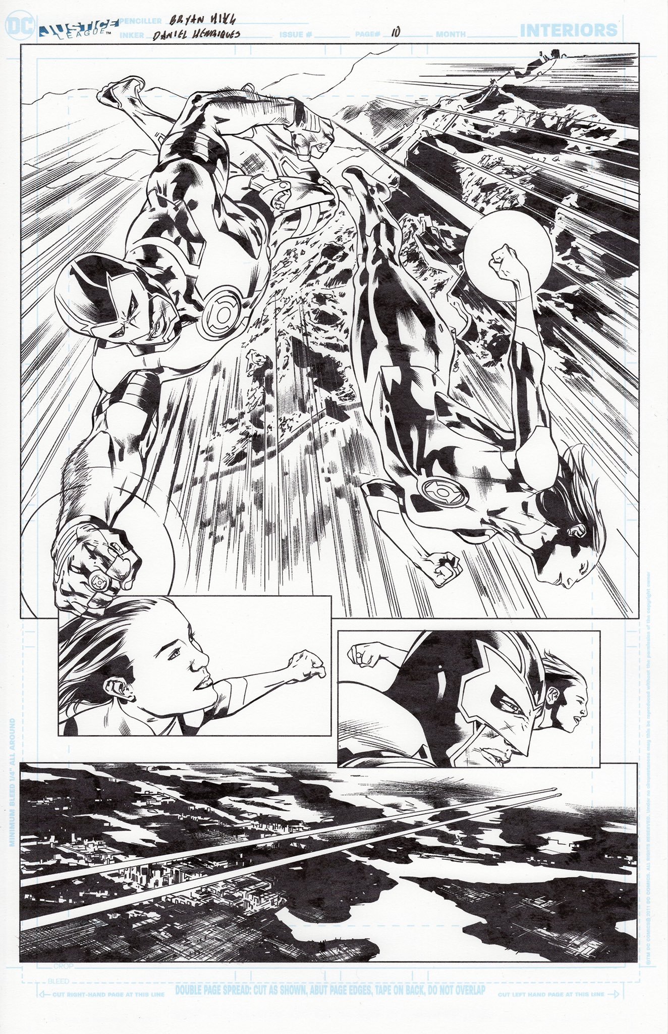 Justice League: Rebirth #10 Pencils: Bryan Hitch Inks: Daniel Henriques.